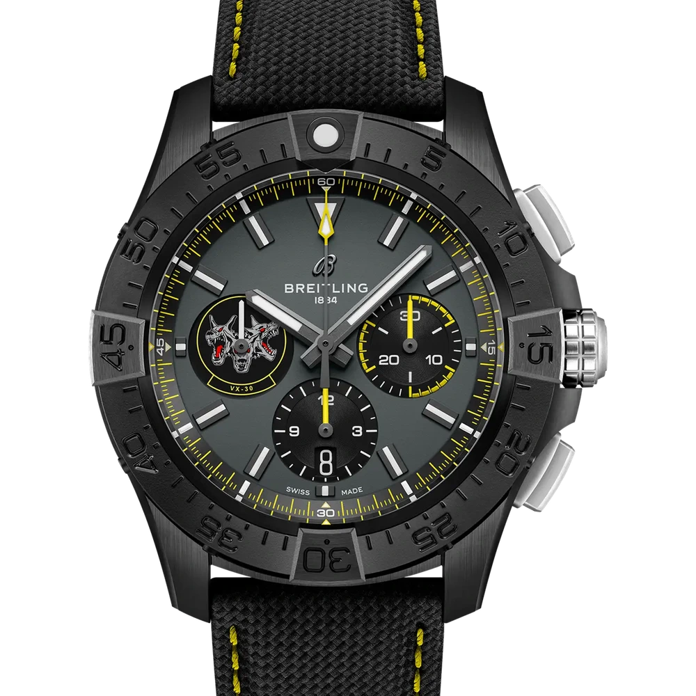 Breitling Avenger B01 Chronograph 44 Night Mission Bloodhounds, 44 mm, ceramic, anthracite dial