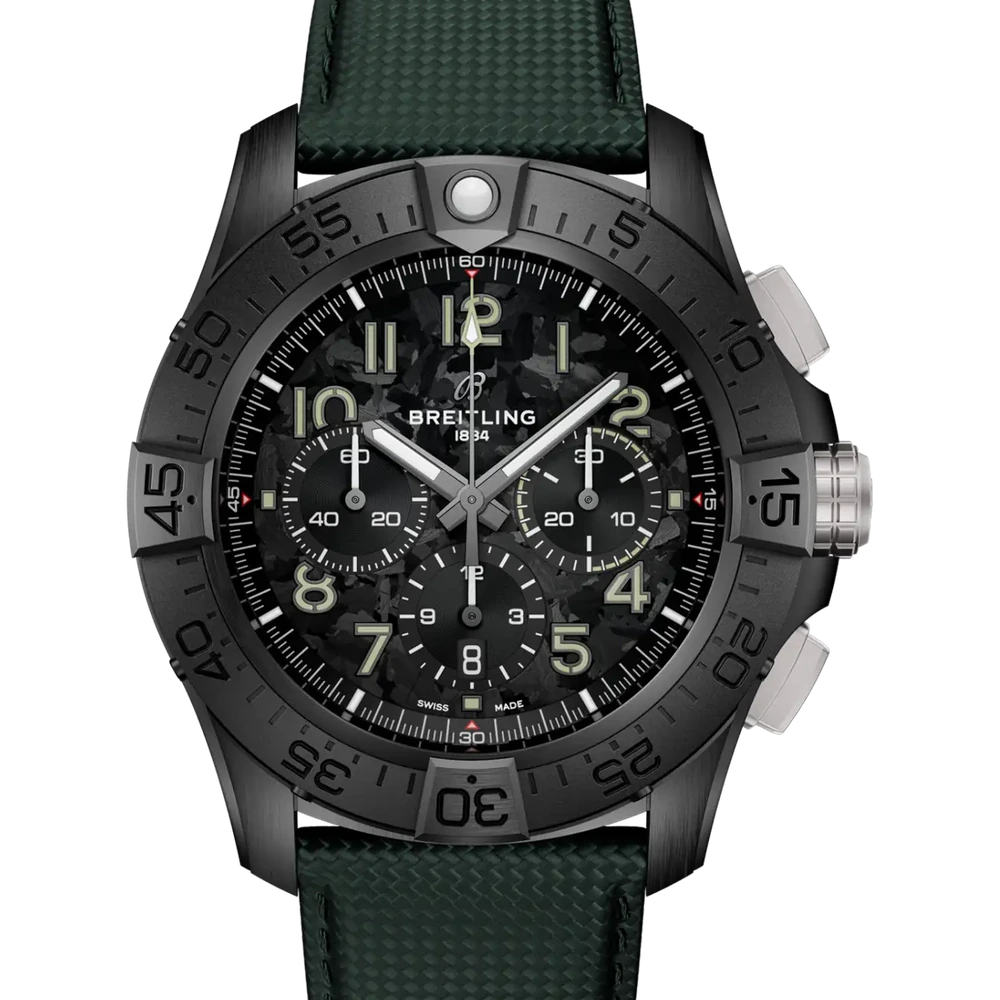 Breitling Super Avenger B01 Chronograph 46 Night Mission, 46 mm, ceramic, carbon dial