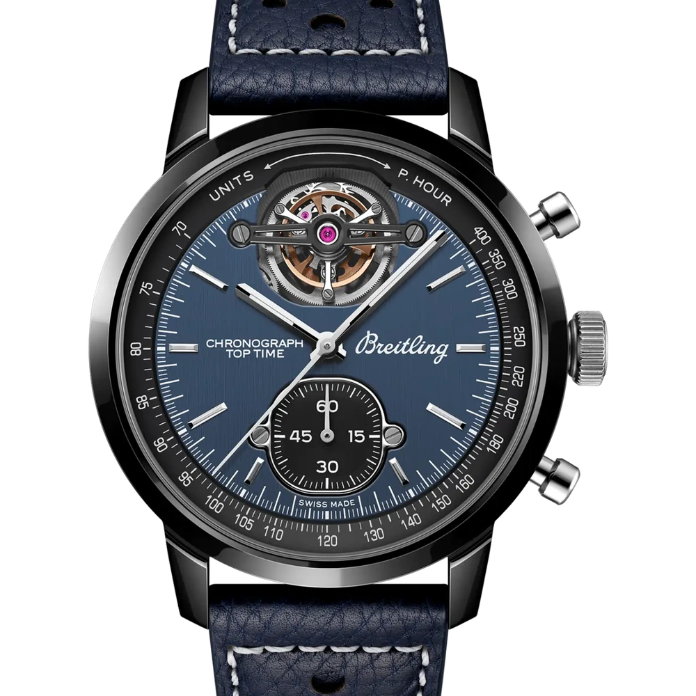 Breitling Top Time B21 Shelby Cobra, 42 mm, ceramic, blue dial