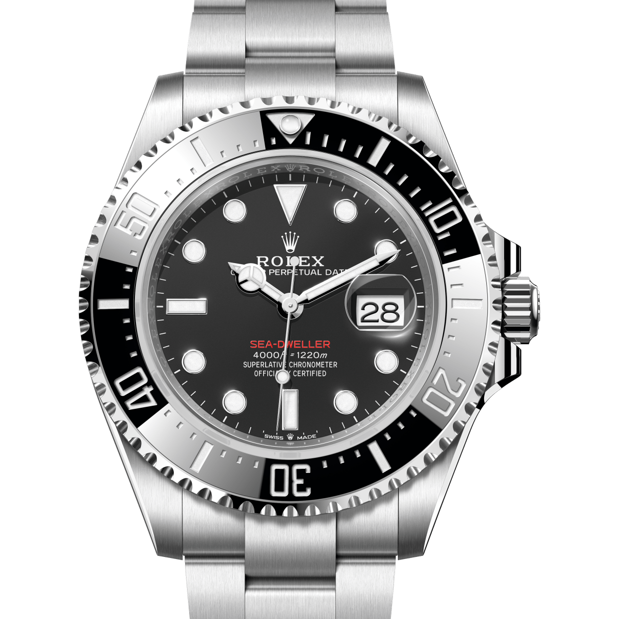 Rolex Sea-Dweller 43mm Full Set 2026 Steel 126600 Oyster Bracelet Black Bezel