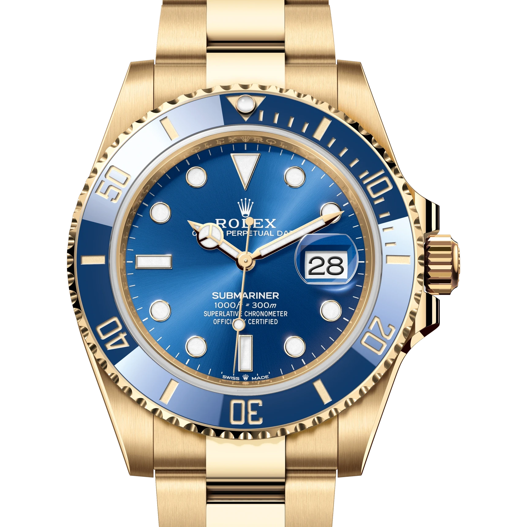 Rolex Submariner Date Oyster, 41 mm, yellow gold Reference 126618LB