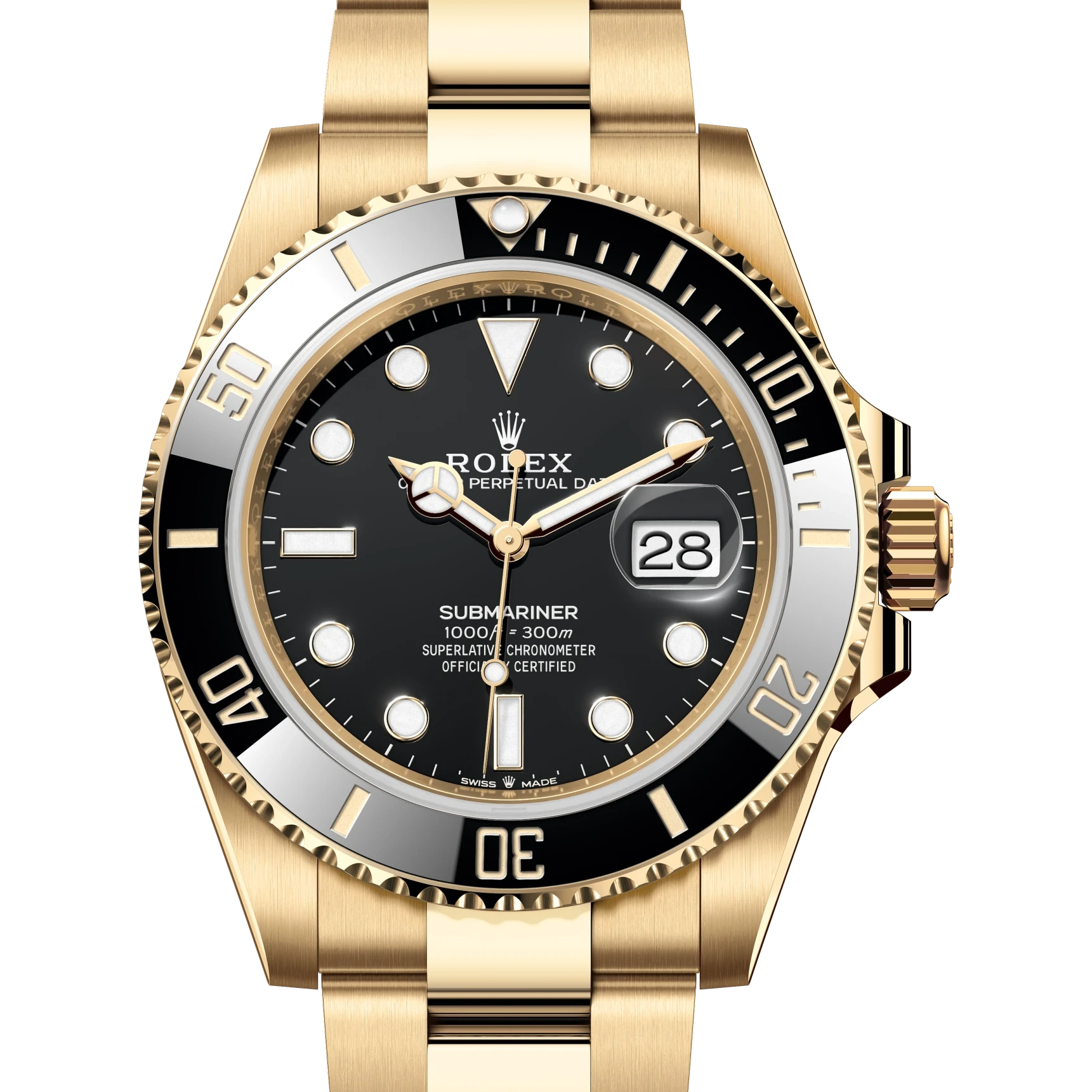 Rolex Submariner Date Oyster, 41 mm, yellow gold Reference 126618LN