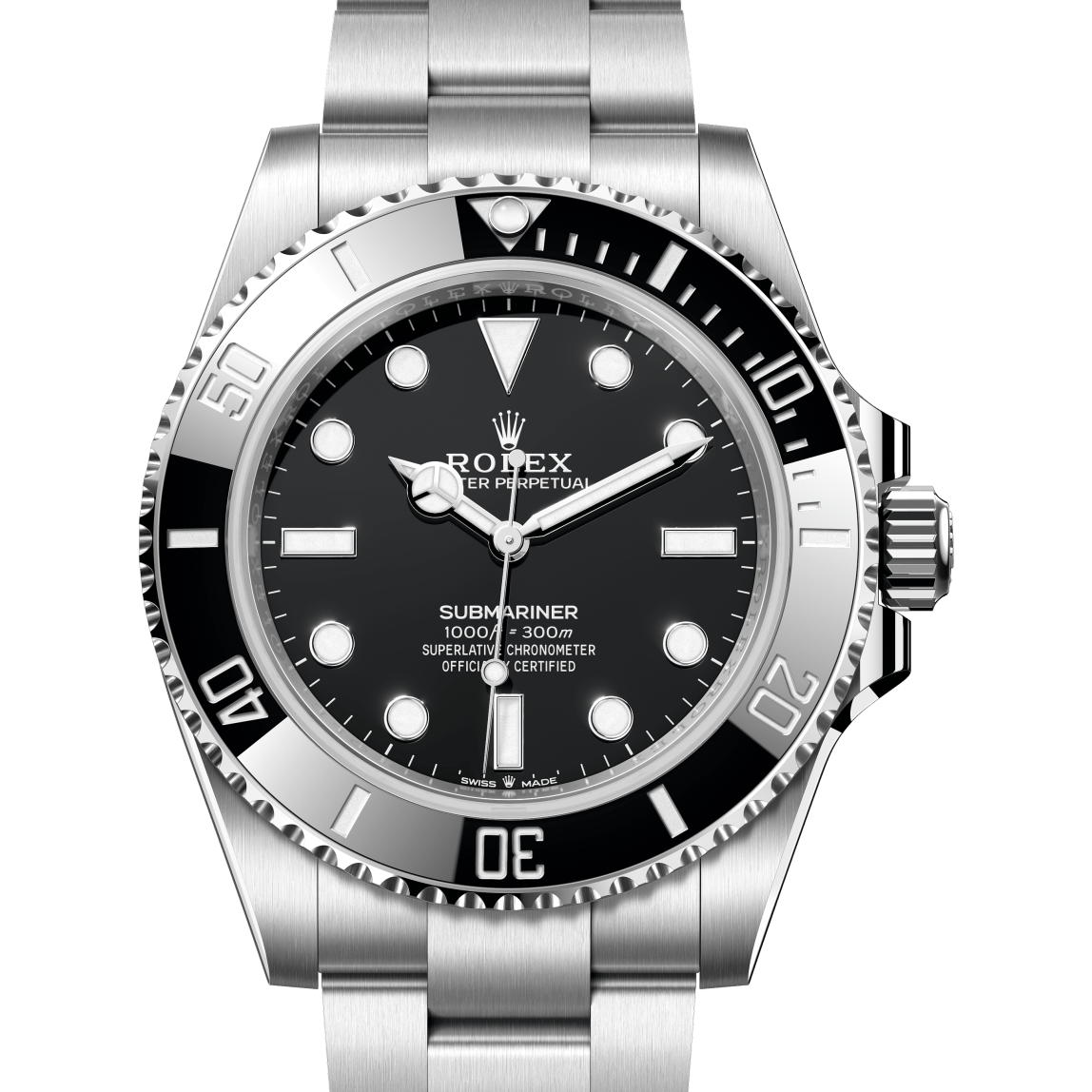 Rolex Submariner No Date 2026 Full Set 124060 Steel Oyster Bracelet Black Bezel