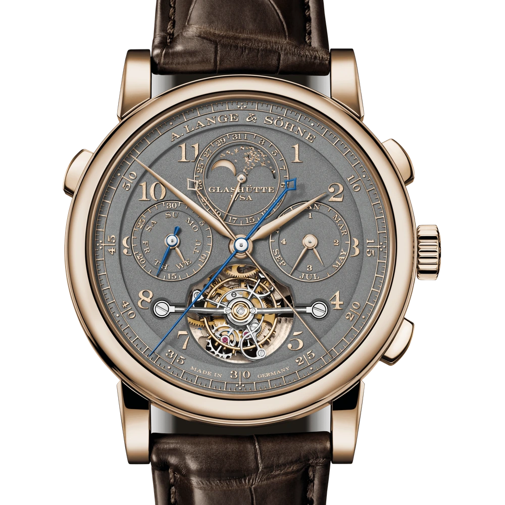 A. Lange & Söhne Honeygold, HONEYGOLD®, black-rhodiumed Dial
