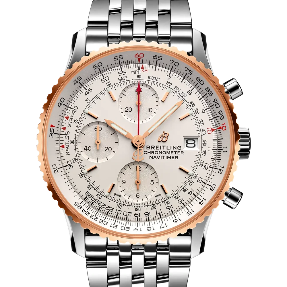 Breitling Navitimer Chronograph 41, 41 mm, stainless steel & 18k red gold, cream dial