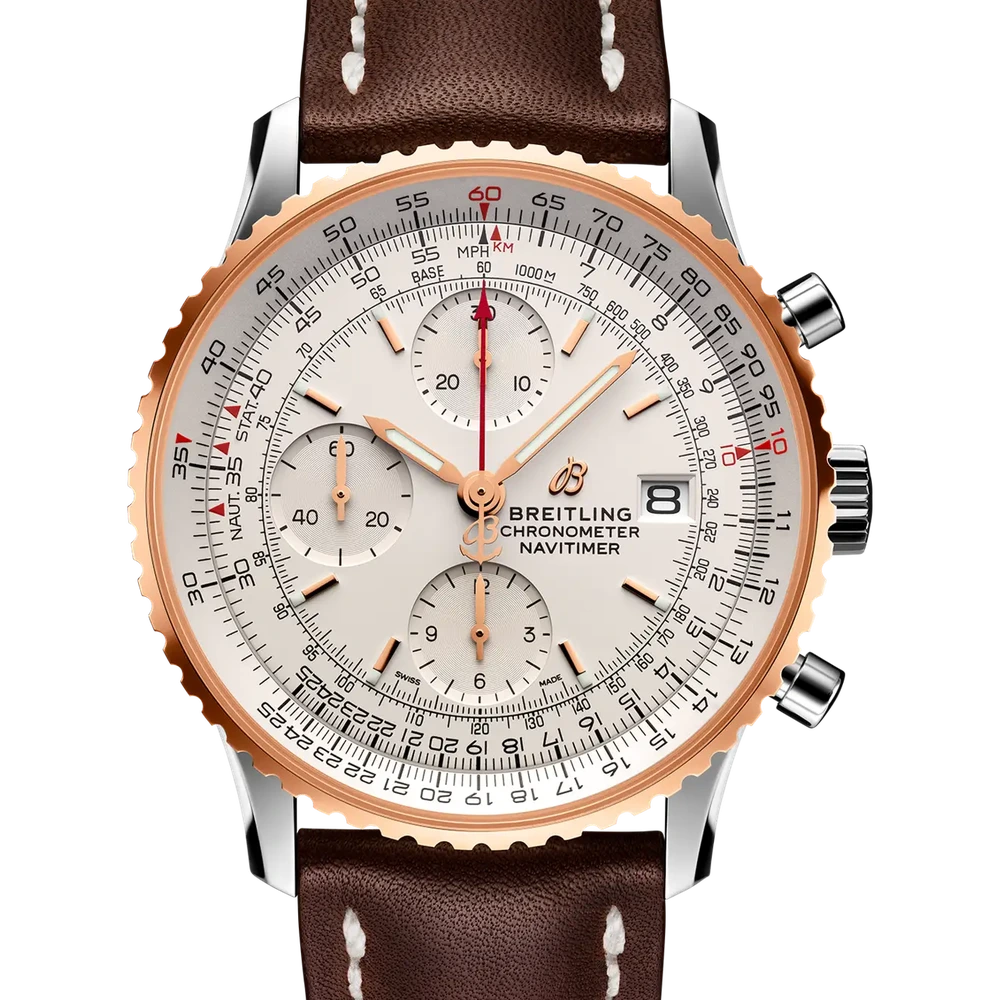 Breitling Navitimer Chronograph 41, 41 mm, stainless steel & 18k red gold, cream dial