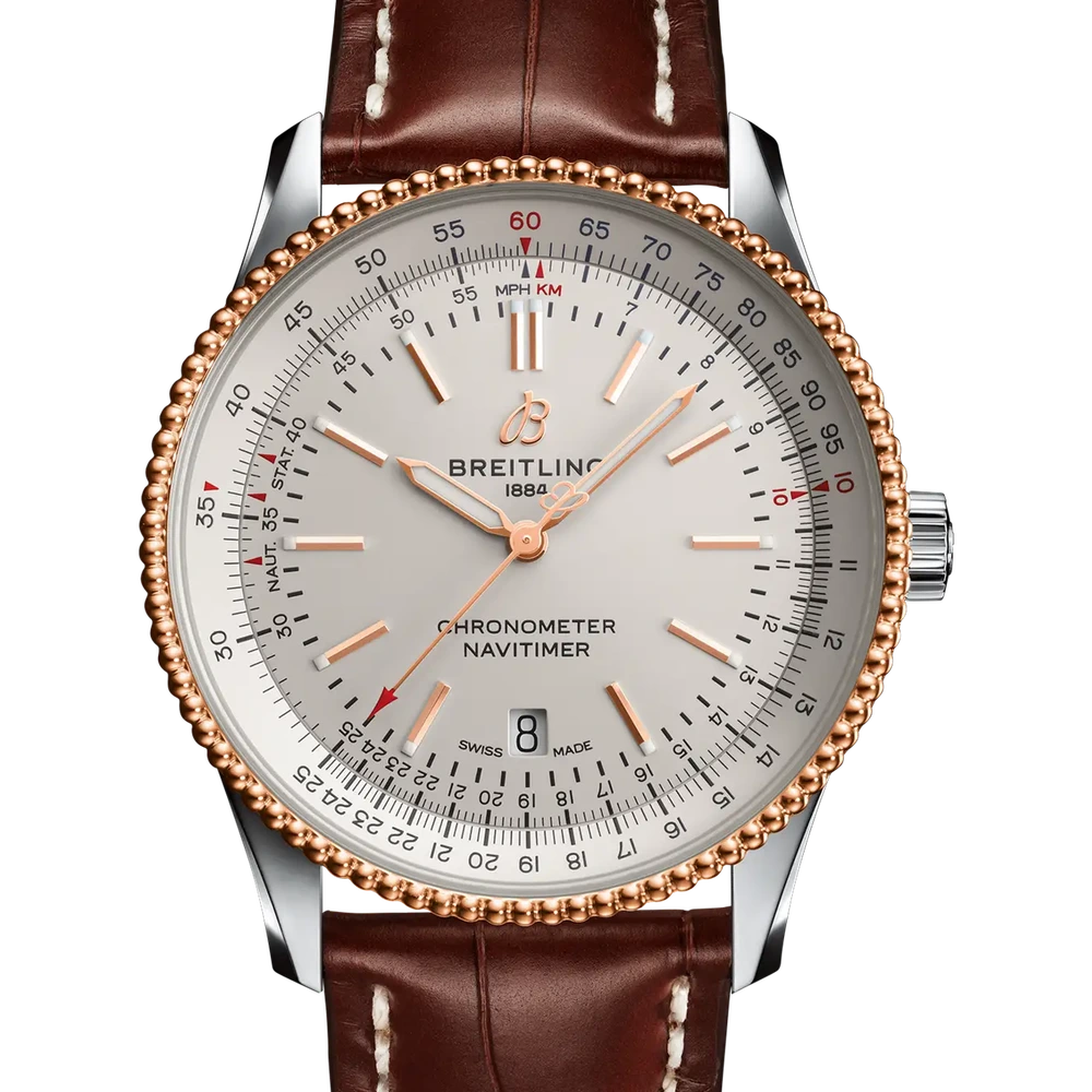 Breitling Navitimer Automatic 41, 41 mm, stainless steel & 18k red gold, cream dial