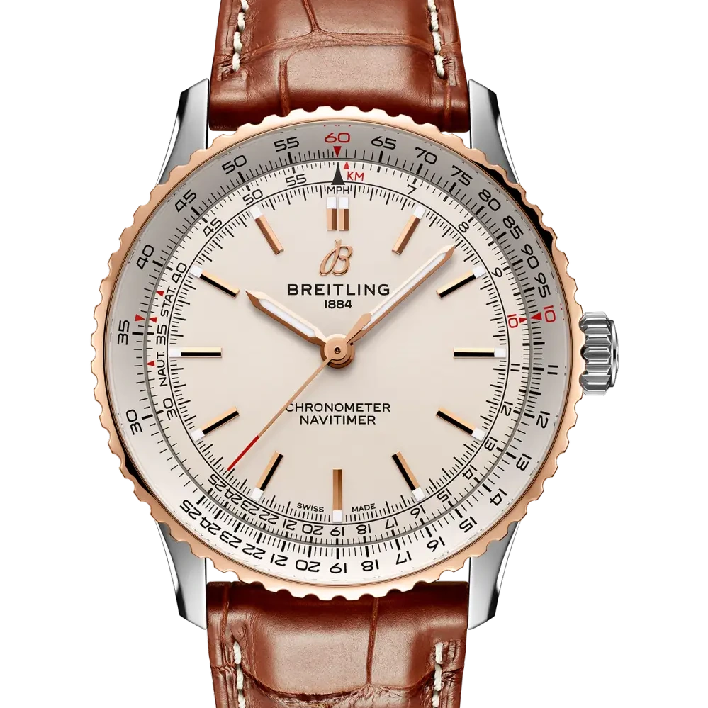 Breitling Navitimer Automatic 41, 41 mm, stainless steel & 18k red gold, cream dial