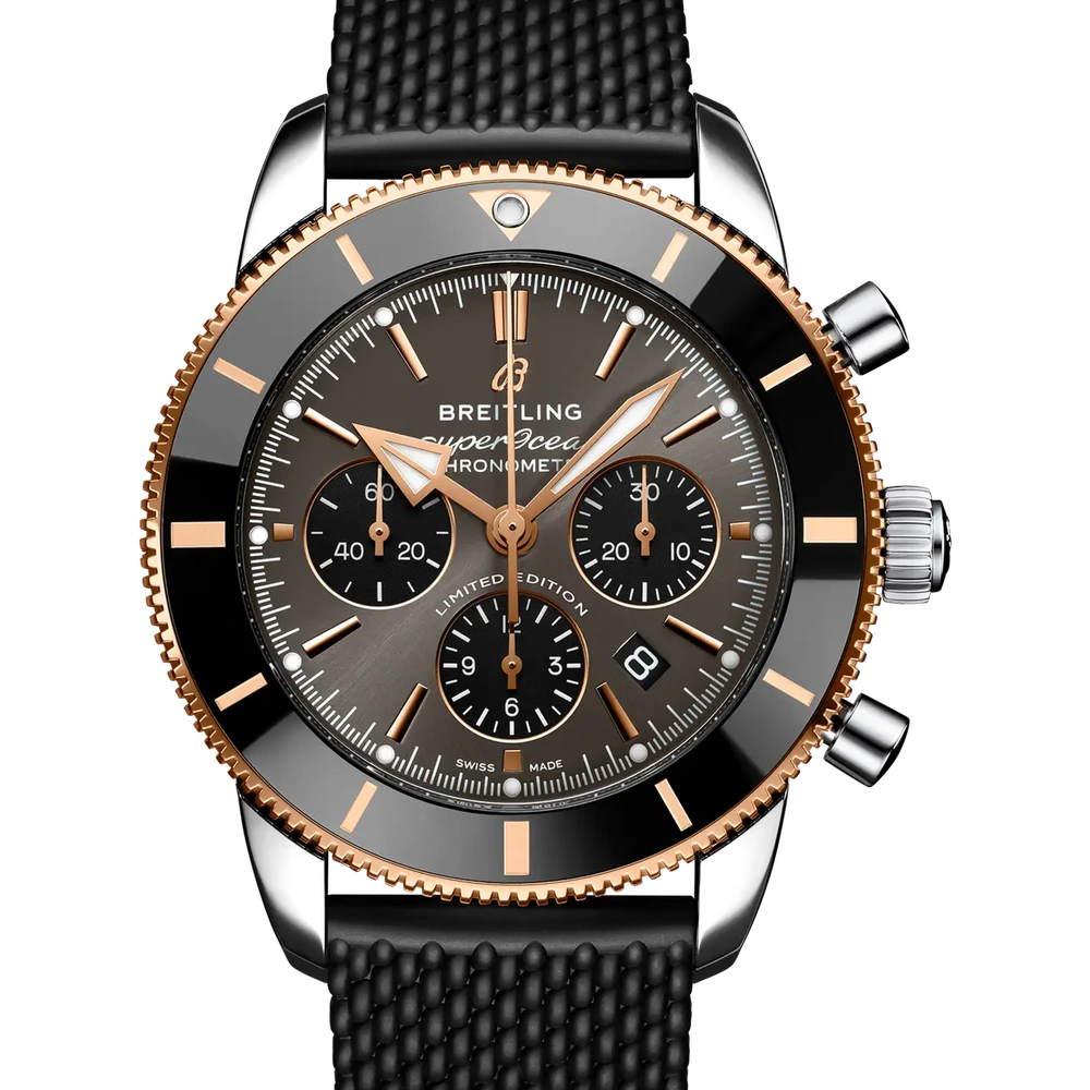 Breitling Superocean Heritage B01 Chronograph 44, 44 mm, stainless steel & 18k red gold, anthracite dial