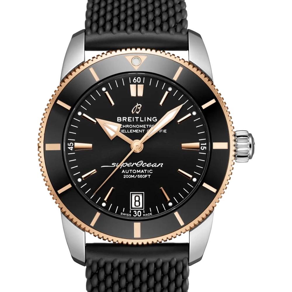 Breitling Superocean Heritage B20 Automatic 42, 42 mm, stainless steel & 18k red gold, black dial
