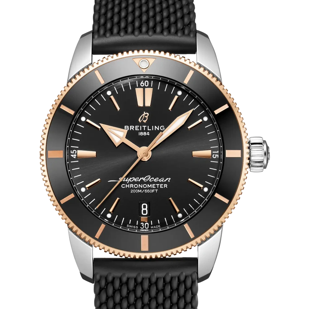 Breitling Superocean Heritage B20 Automatic 44, 44 mm, stainless steel & 18k red gold, black dial