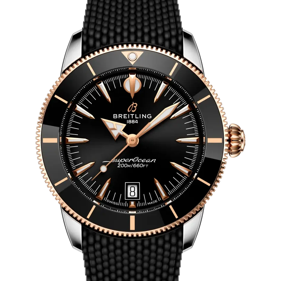 Breitling Superocean Heritage B31 Automatic 42, 42 mm, stainless steel & 18k red gold, black dial