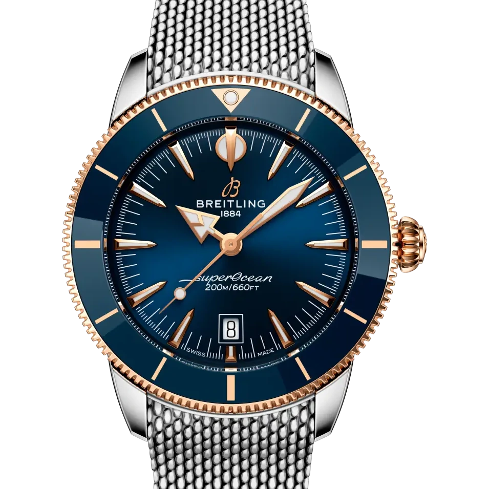 Breitling Superocean Heritage B31 Automatic 44, 44 mm, stainless steel & 18k red gold, blue dial