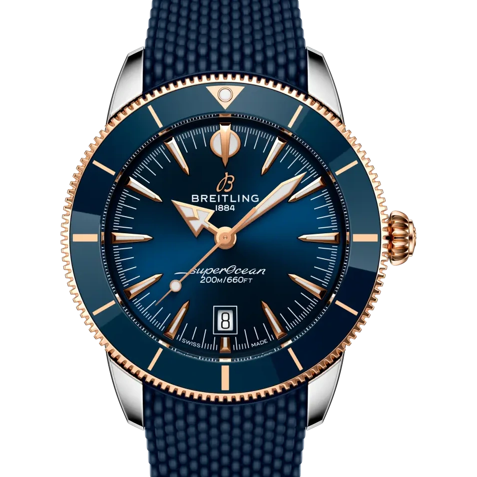 Breitling Superocean Heritage B31 Automatic 44, 44 mm, stainless steel & 18k red gold, blue dial