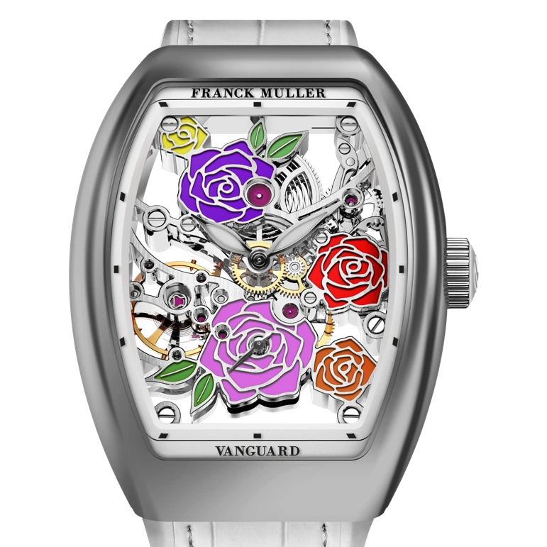 Franck Muller Vanguard Lady Rose Skeleton