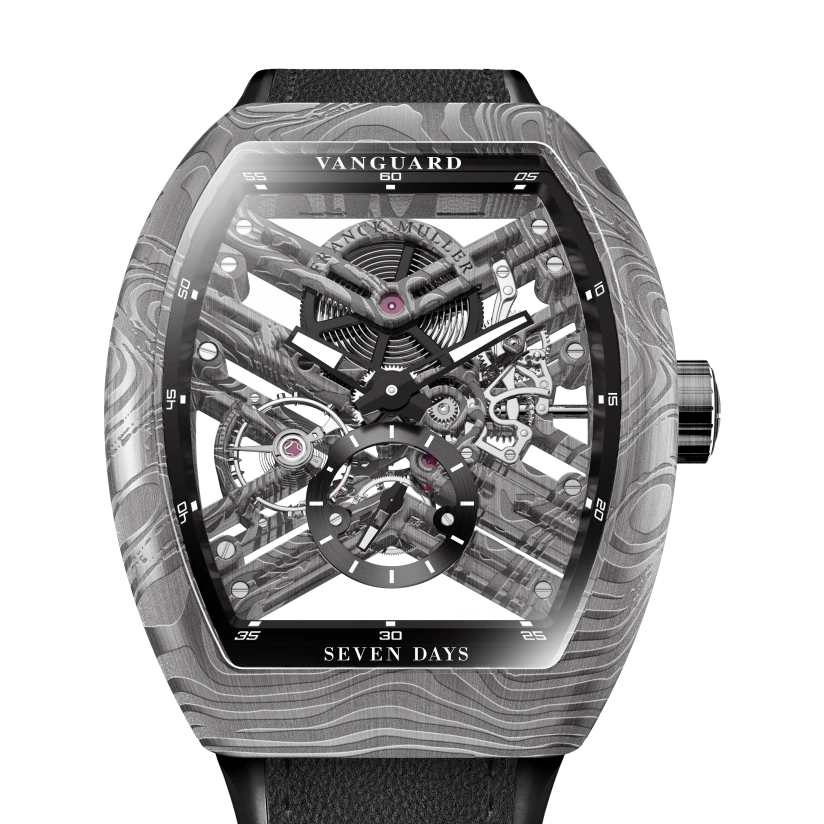 Franck Muller Vanguard Damascus Steel Skeleton