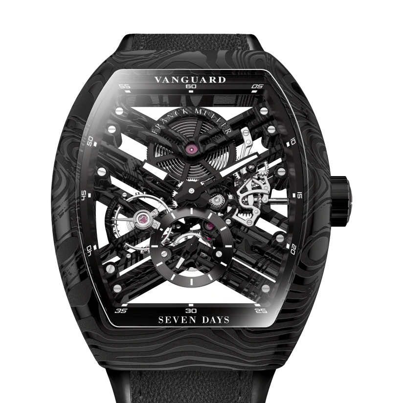 Franck Muller Vanguard Damascus Steel Skeleton