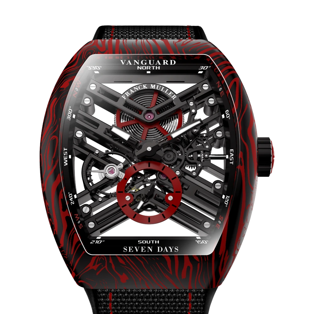 Franck Muller Vanguard Damascus Carbon Skeleton