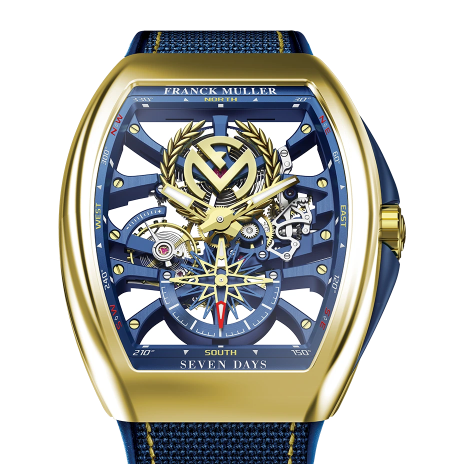 Franck Muller Vanguard Yachting Anchor Skeleton Franck Muller Emblem