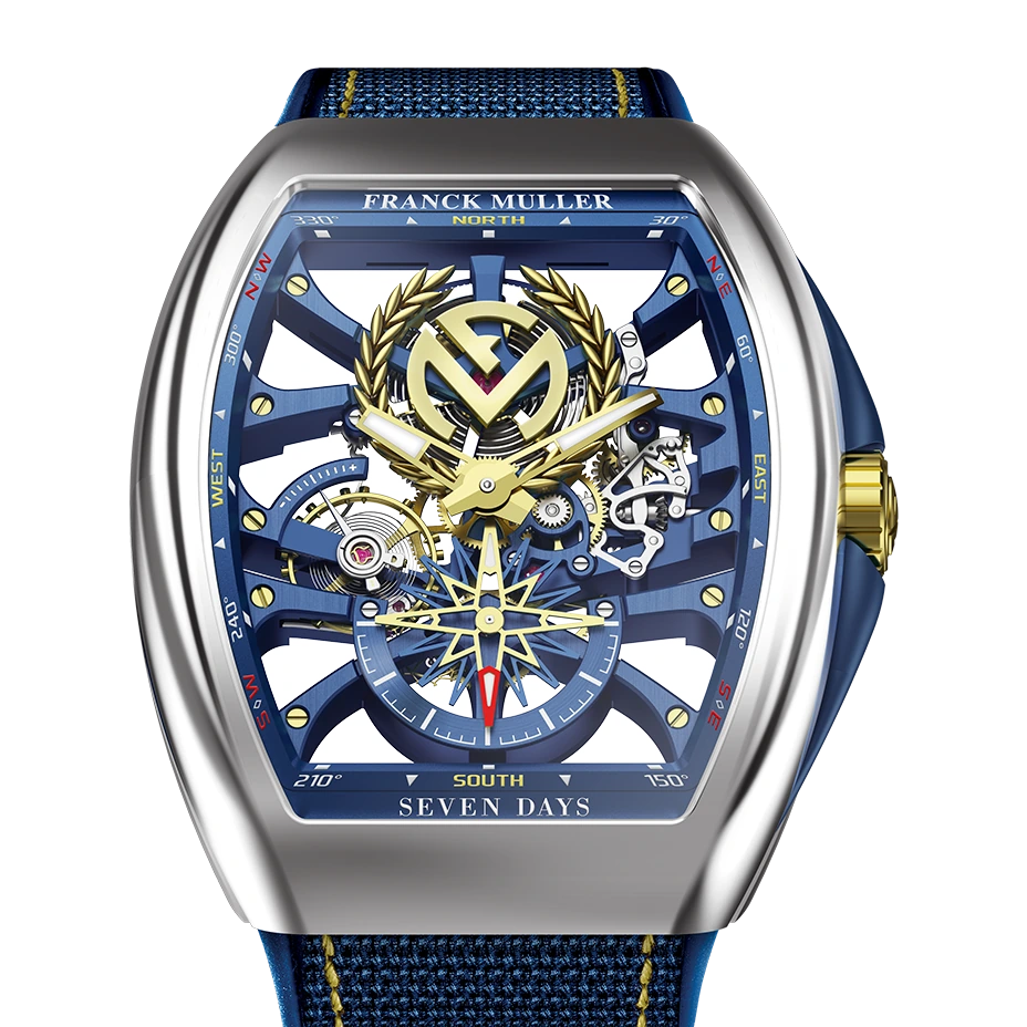 Franck Muller Vanguard Yachting Anchor Skeleton Franck Muller Emblem