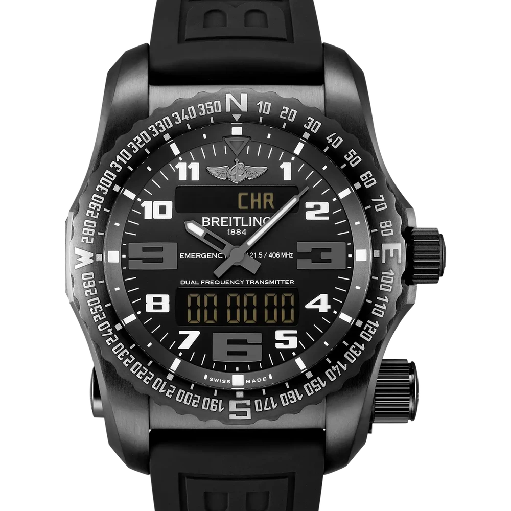 Breitling Emergency, 51 mm, dLC-coated titanium, black dial