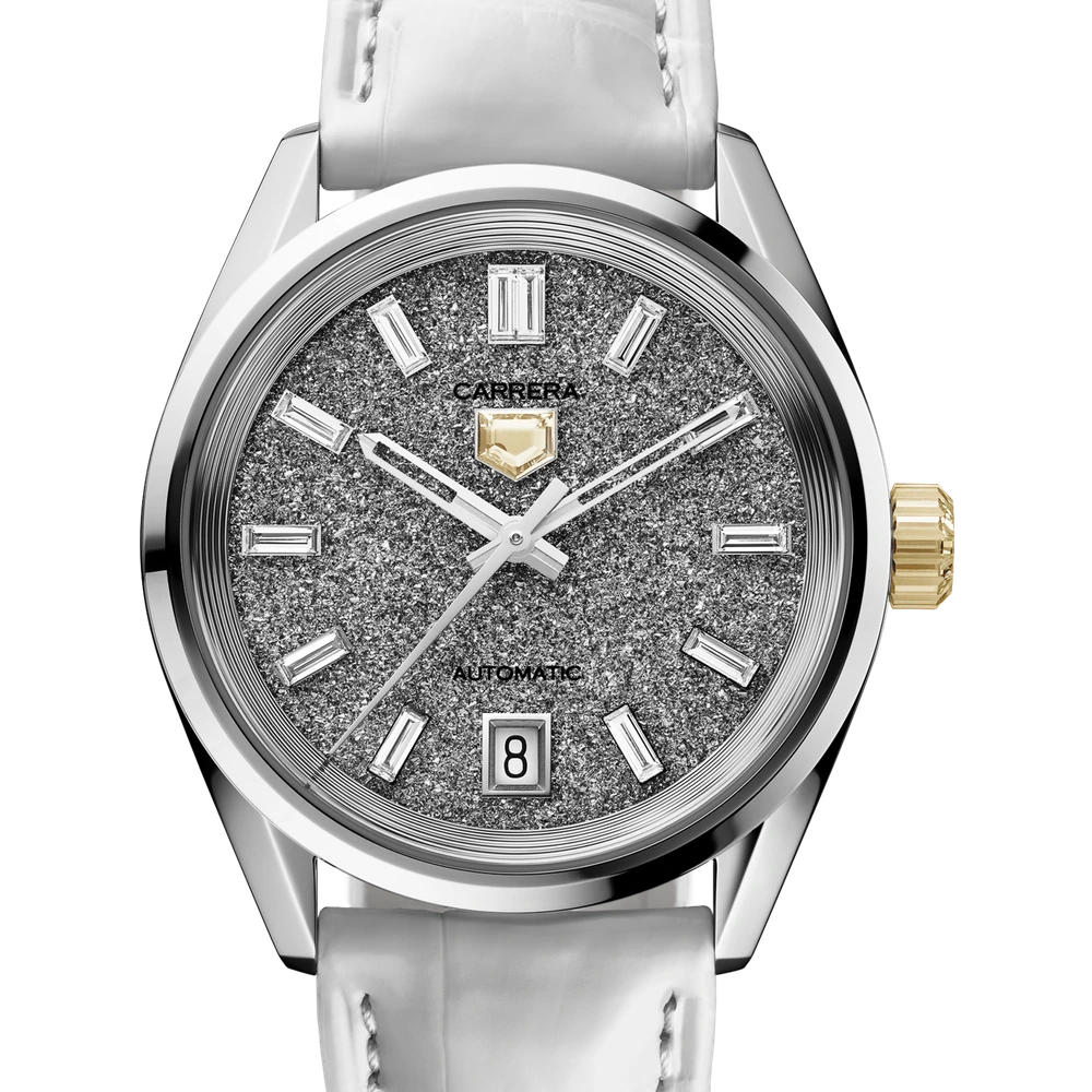 TAG Heuer Date Plasma Diamant d'Avant-Garde, Automatic, 36 mm, 18K white Gold