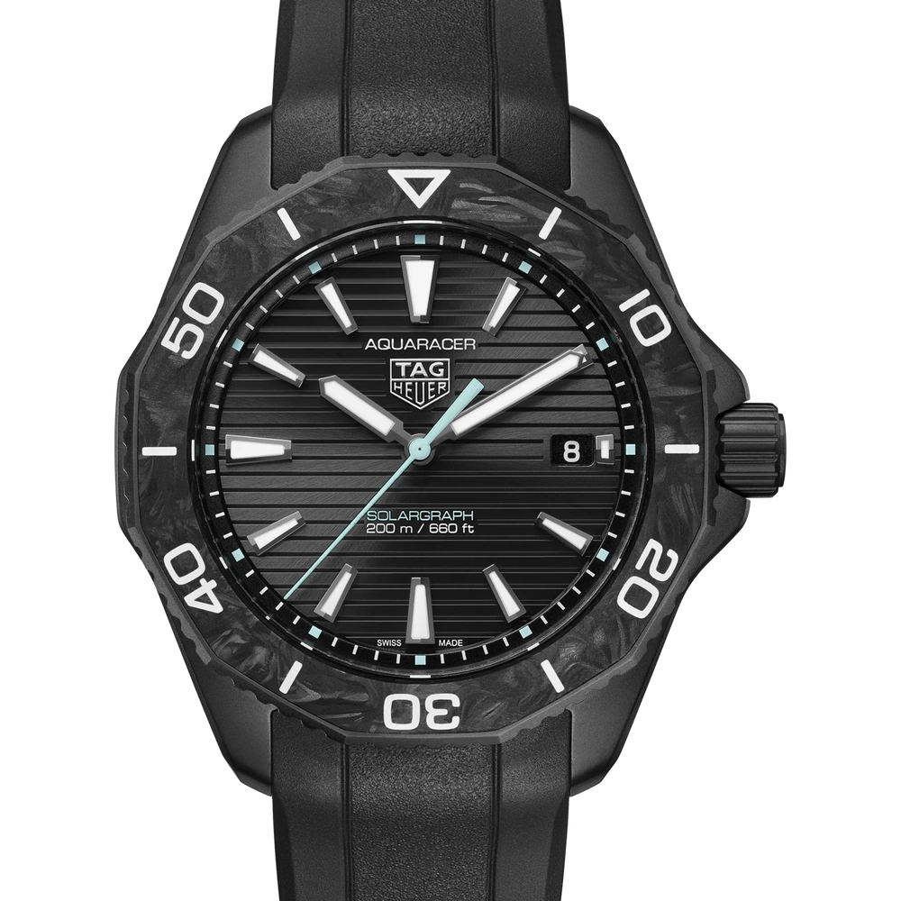TAG Heuer Professional 200 Solargraph, Solar Quartz, 40 mm, Steel coated with black DLC