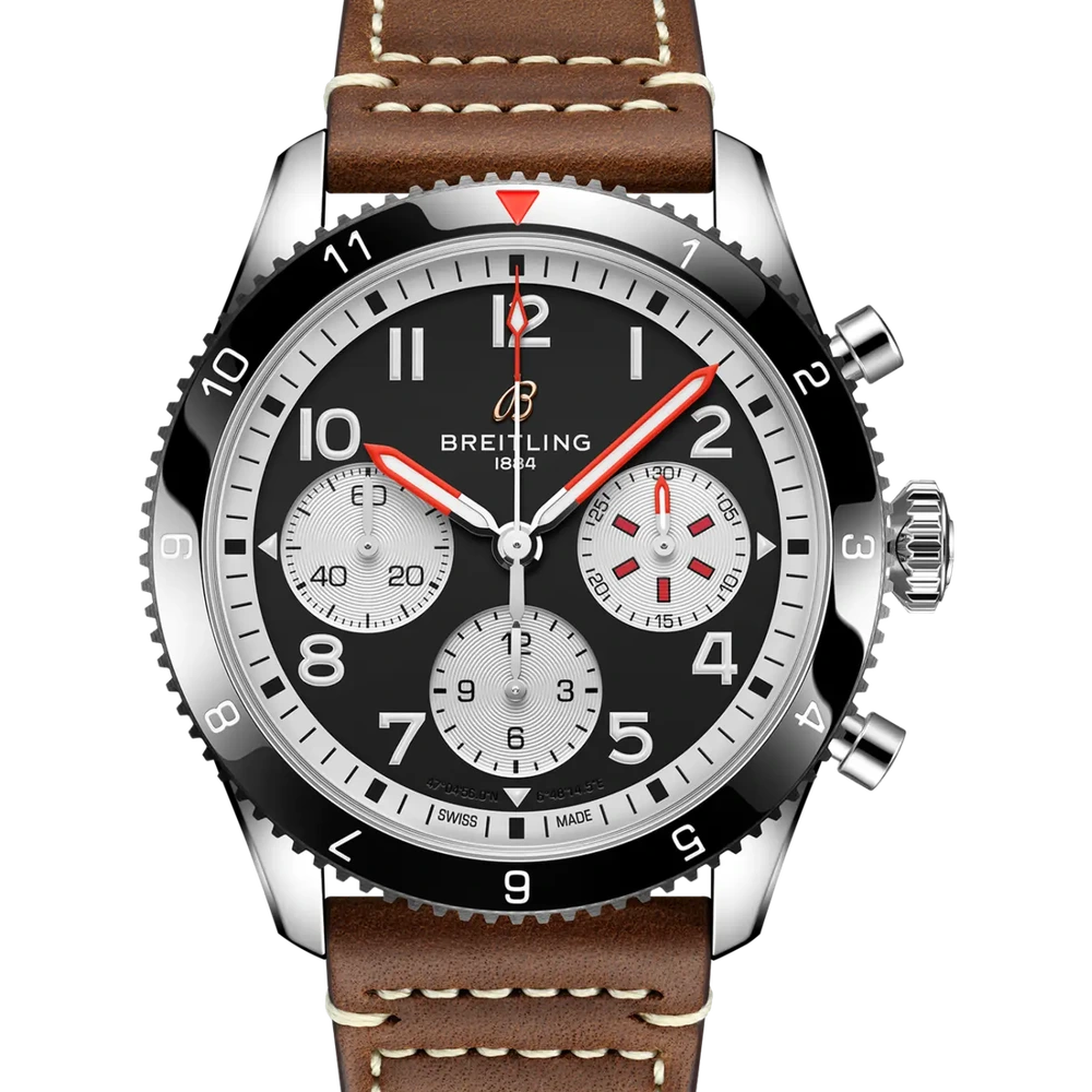 Breitling Classic AVI Chronograph 42 Mosquito, 42 mm, stainless steel, black dial