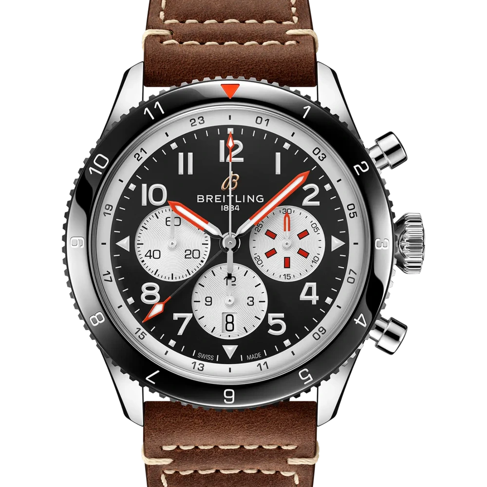 Breitling Super AVI B04 Chronograph GMT 46 Mosquito, 46 mm, stainless steel, black dial