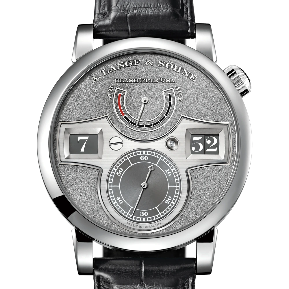 A. Lange & Söhne Platinum, Black/rhodié Dial