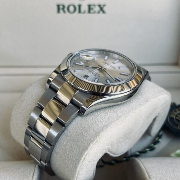 Rolex Datejust II 41mm 116300 Silver Dial Oyster Bracelet Steel w/ B+P - Image 5