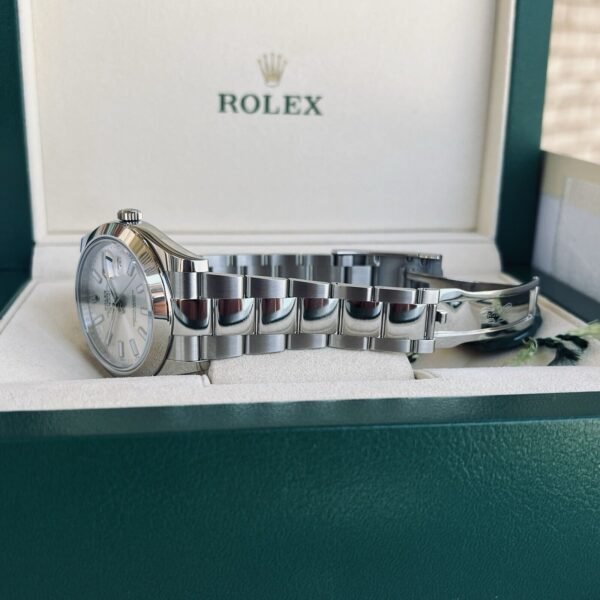 Rolex Datejust II 41mm 116300 Silver Dial Oyster Bracelet Steel w/ B+P - Image 8