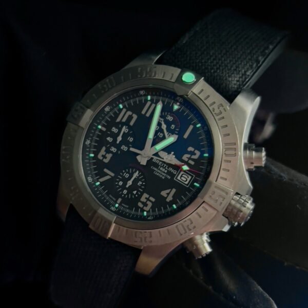 2018 Breitling Avenger Bandit E13383 Gray Dial Titanium 45mm Rubber Strap B+P - Image 10