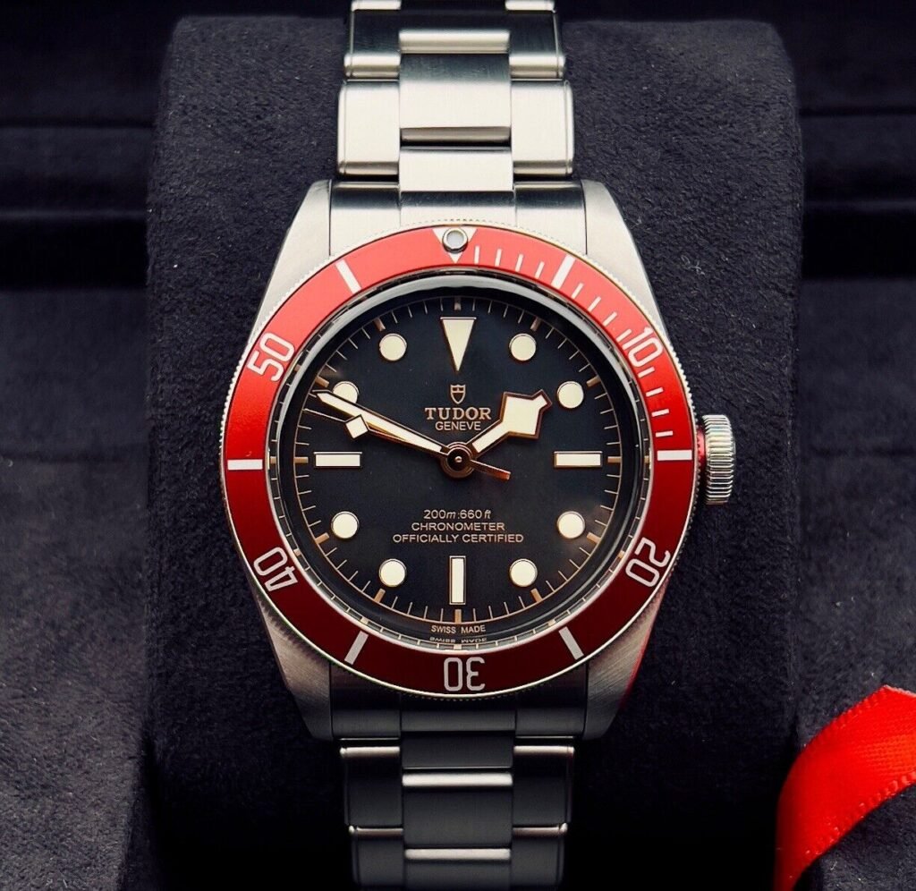 2019 TUDOR Black Bay Heritage 79230R Black Dial Red Bezel Steel 41mm B+P