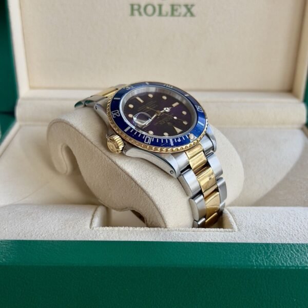 1986 Rolex Submariner Date 16803 Purple Patina Tropical Dial 40mm Bluesy HEL - Image 4