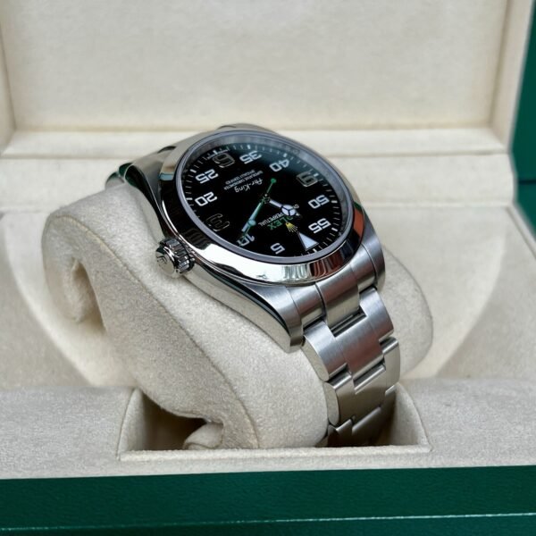 Rolex Air-King 40mm 116900 Steel Oyster Bracelet Black Dial w/ B+P - Image 4