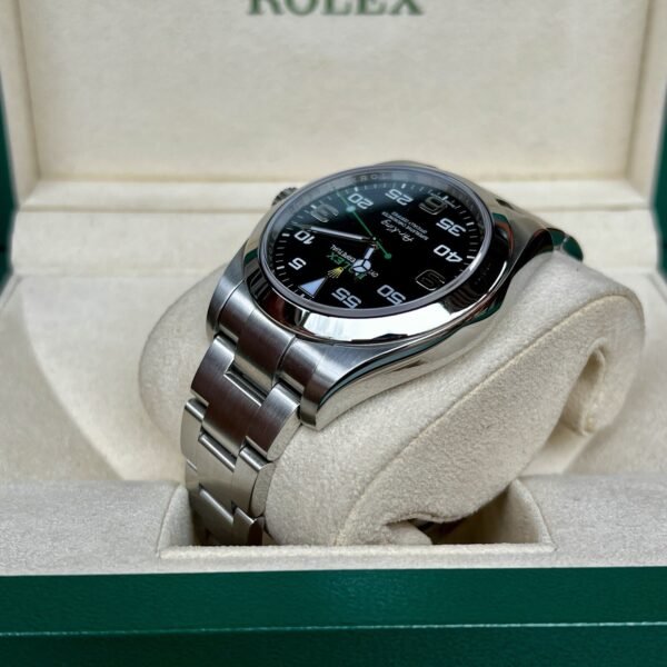 Rolex Air-King 40mm 116900 Steel Oyster Bracelet Black Dial w/ B+P - Image 5
