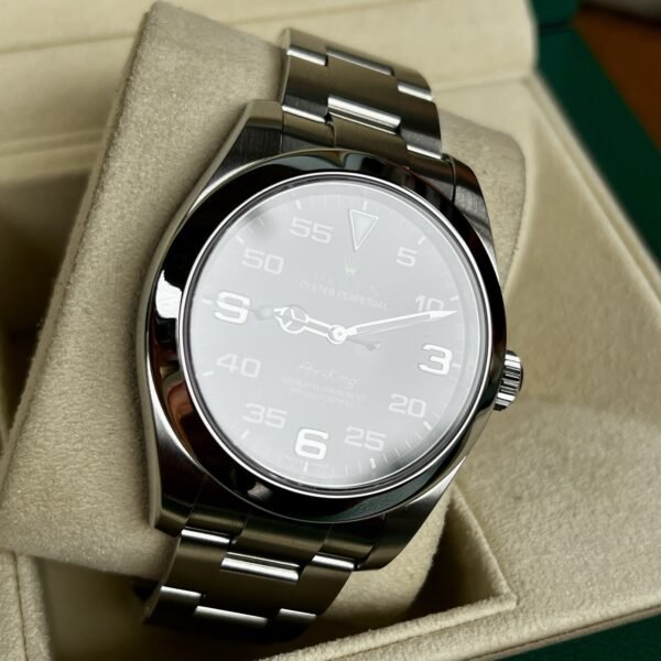 Rolex Air-King 40mm 116900 Steel Oyster Bracelet Black Dial w/ B+P - Image 11