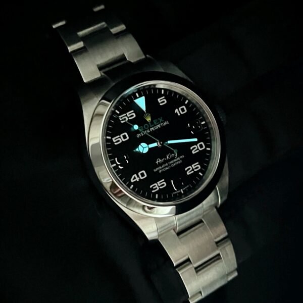 Rolex Air-King 40mm 116900 Steel Oyster Bracelet Black Dial w/ B+P - Image 14