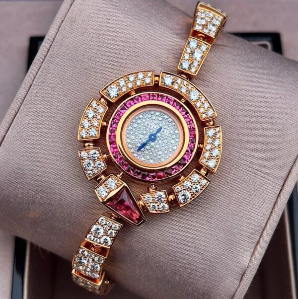 2018 Bvlgari Serpenti Incantati 102536 Rose Gold Diamonds 37mm  B+P