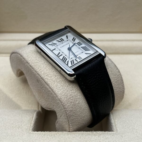 2018 Cartier Tank Solo XL Auto 31x41mm Steel Silver Roman Dial WSTA0029 B+P - Image 3