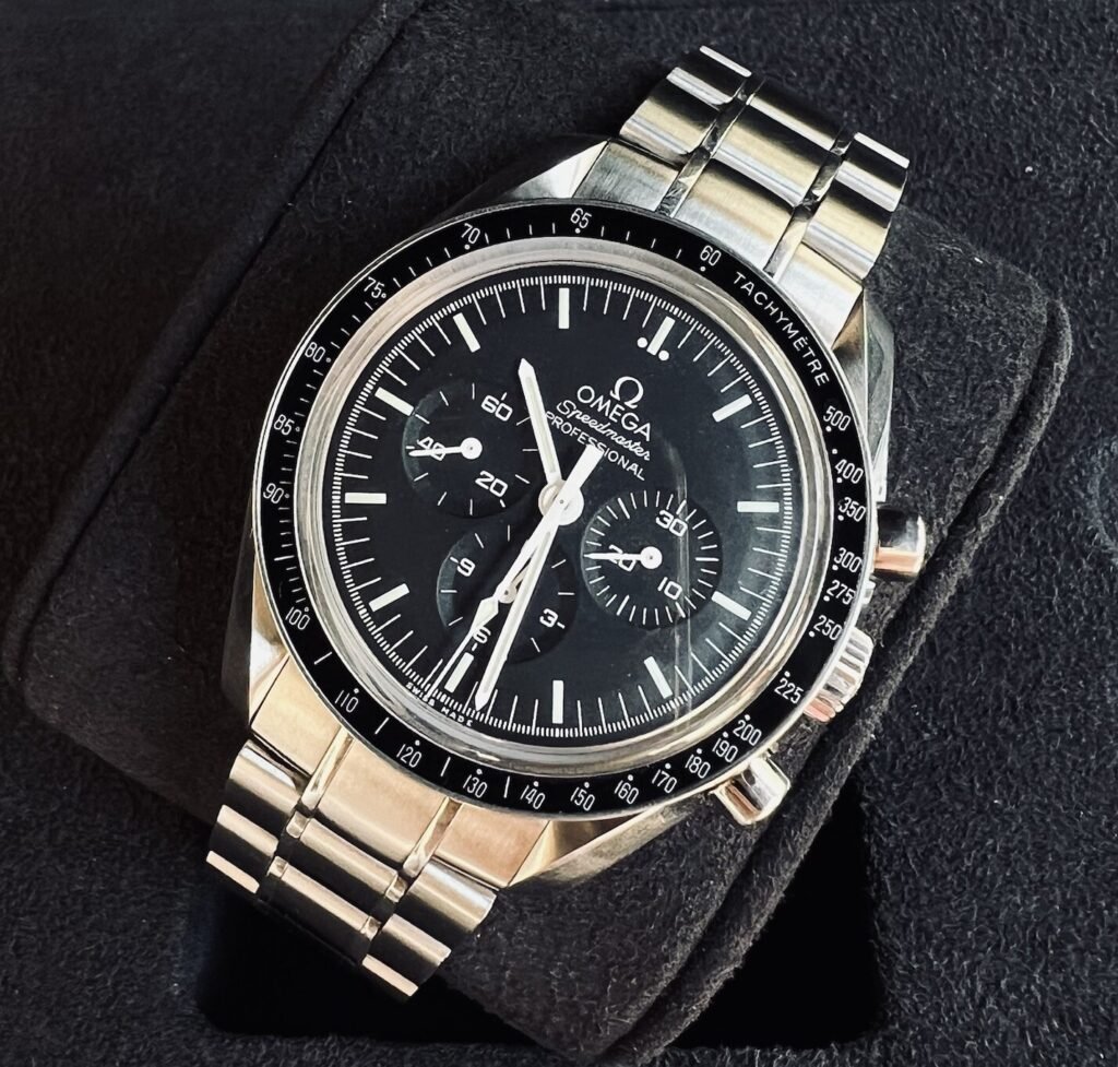 OMEGA Speedmaster Moonwatch Sapphire Sandwich Chrono 42mm Steel Men’s w/ B+P