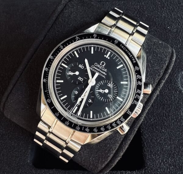 OMEGA Speedmaster Moonwatch Sapphire Sandwich Chrono 42mm Steel Men’s w/ B+P