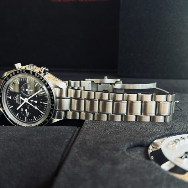 OMEGA Speedmaster Moonwatch Sapphire Sandwich Chrono 42mm Steel Men’s w/ B+P - Image 4