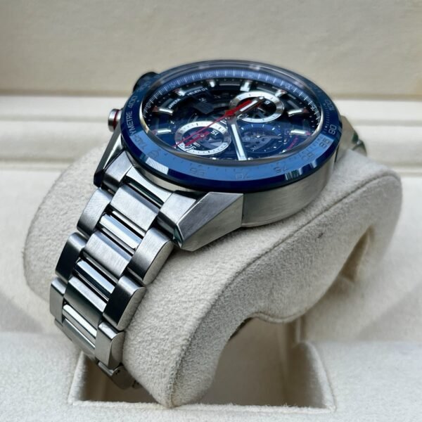 2021 TAG Heuer Carrera 43mm Blue Ceramic Skeleton CAR201T.BA0766 Box+Papers - Image 7