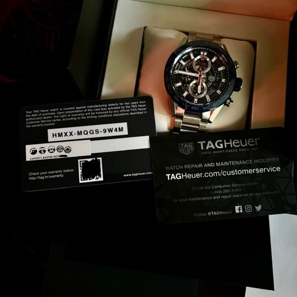 2021 TAG Heuer Carrera 43mm Blue Ceramic Skeleton CAR201T.BA0766 Box+Papers - Image 14