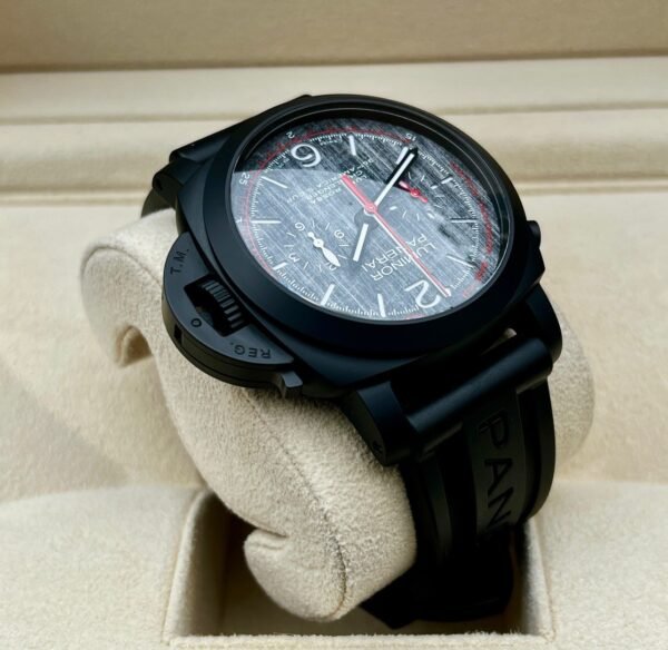 Panerai Luminor Luna Rossa 44mm Black Ceramic Flyback B+P PAM01037 - Image 4