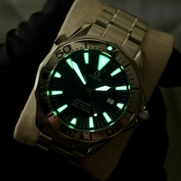 2002 OMEGA Seamaster Professional 41mm Blue Dial Sword Hands Steel 2265.80 B+P - Image 11