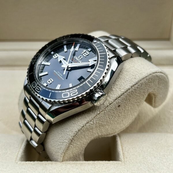 2017 Omega Seamaster Planet Ocean 600M Black Dial Steel 215.30.44.21.01.001- B+P - Image 6