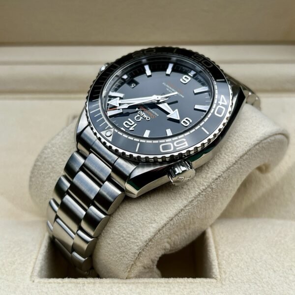 2017 Omega Seamaster Planet Ocean 600M Black Dial Steel 215.30.44.21.01.001- B+P - Image 8